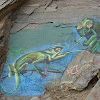Mural en los acantilados
