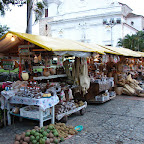 Mercado en la plaza de Bolivar