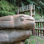 Estatua de una rana