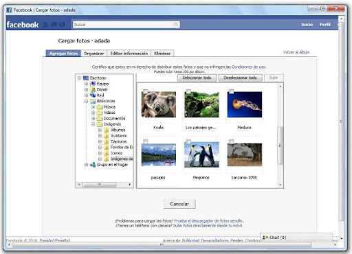 greenshot 2010 04 05 09 32 47 Cómo subir fotos a Facebook desde Firefox, Opera o Chrome