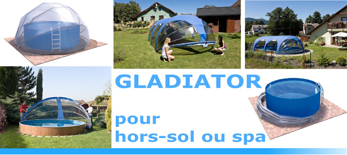 abri pour piscine gladiator hors sol ou spa