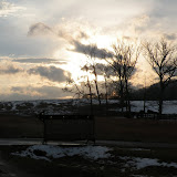 Driving home on New Year's eve at Sunset