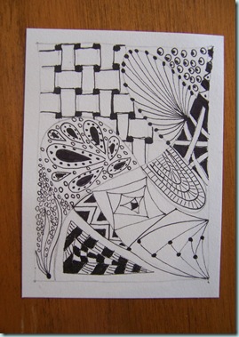 First Zentangle piece