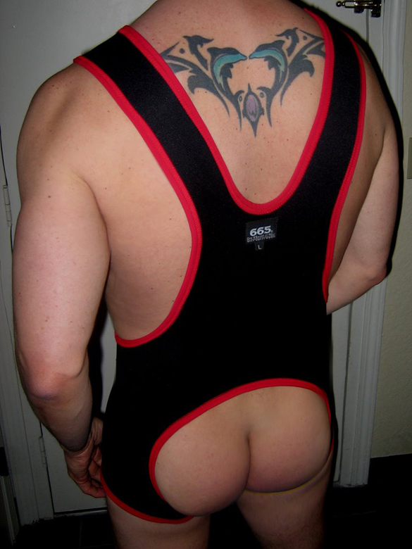 wrestling singlet ass open