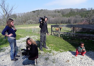Reportage télé avec DEMAIN à La Ribière de Bord