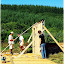 Construction de la future salle de restauration de la ferme pédagogique