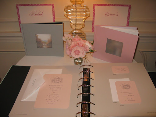 Martha Stewart Designs from Kodak and Crane's were also on display for brides to see.