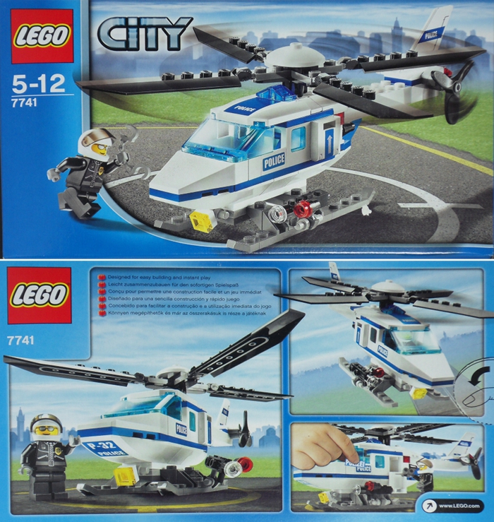 Bricker - Construction Toy by LEGO 7741 Police Helicopter