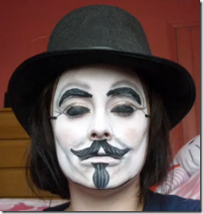 Todo Halloween: Como hacer el maquillaje de V de Vendetta