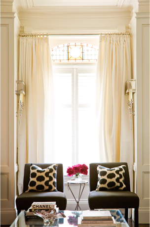 I Love That Everything Is Very Neutral And McGill Chose Charcoal Grey As An Accent Color Along With Fuchsia Peonies Notice The Beautiful Lighting