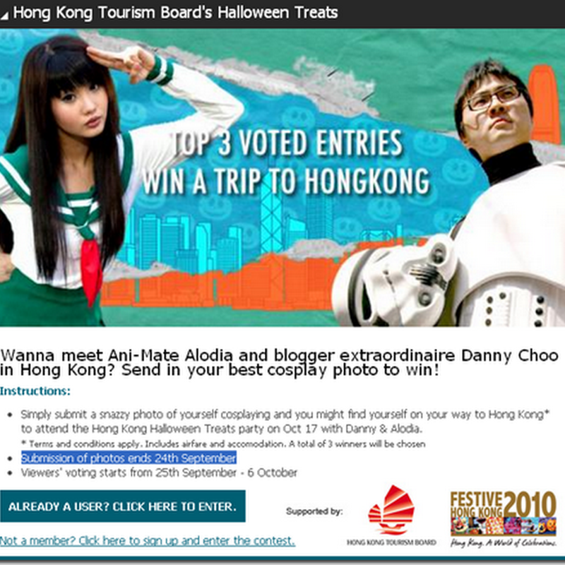 Hong Kong Tourism Board Cosplay Photo Contest EXTENSION!