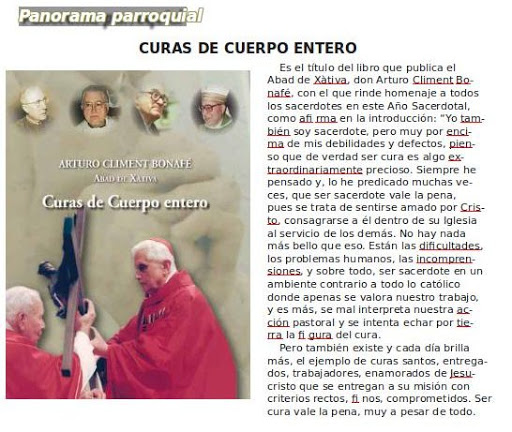 Curas de cuerpo entero. D.Arturo Climent Bonafé. Curas de cuerpo entero. D.Arturo Climent Bonafé. Abad de la Colegiata Basílica de Sta.María de Xàtiva