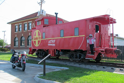 Their Santa Fe caboose looks way better than ours