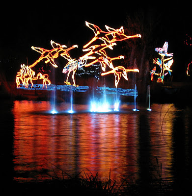 Flamingo christmas lights