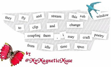 they fly and stream this web window - to clip and change - coupling them, i may craft poetry - from idle time spun