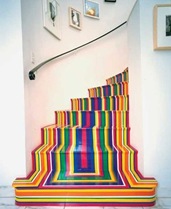 Apartment therapy, Färgglad trappa