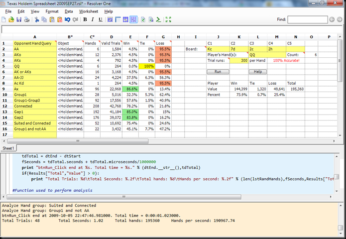 Python holdem
