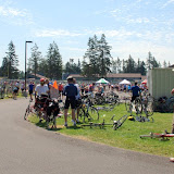 Food (and long lines) at a rest stop