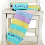 pastel stripe fuzzy super soft cuddlebugz baby leg warmer