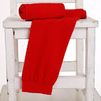 crimson red cotton blend baby leg warmers