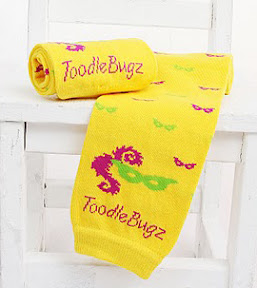 Mardi Gras baby leg warmers
