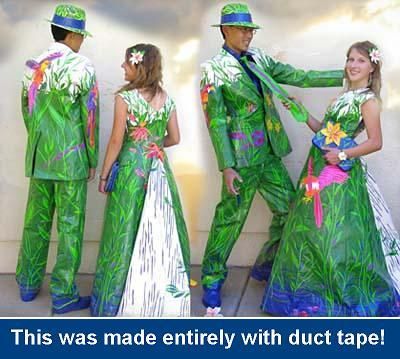 duct tape prom. Duct Tape Prom Couples Slide