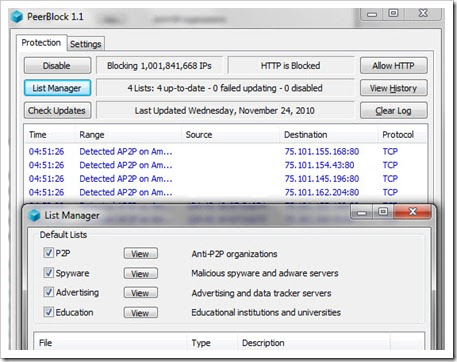 Peerblock update list Peerblock update list