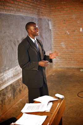 Phanel Munezero lecturing at FATER
