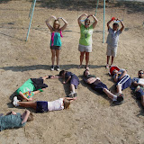 Campers participate in a photo scavenger hunt "All You Need is Love"