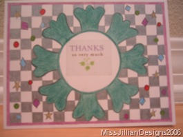 Thank you card - front - 2006, maybe April