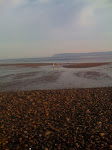 Michael and Len walking on the mud flats