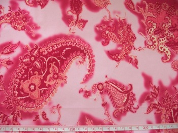 pink paisley poly PUL