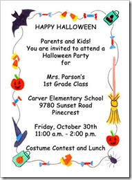 Halloween Party Invitations Halloween Party Invitations