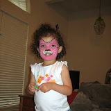 Face-painted Isabel