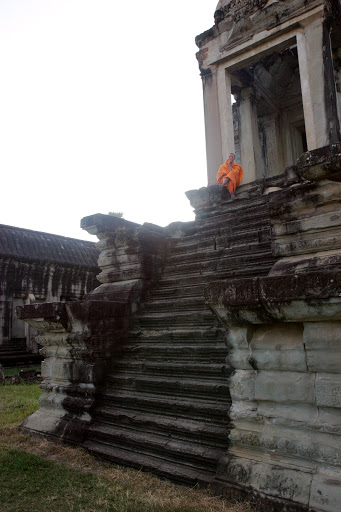 Monks begging for education.