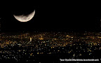 Moon and the City Ta, Tarun Chandel Photoblog
