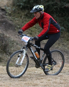 Charly pedaleando en uno de los tantos Trasmontaña