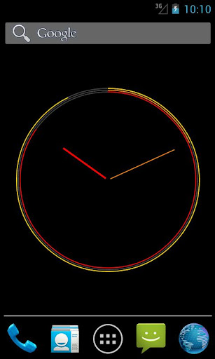 Serious Clock Live Wallpaper