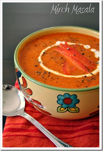 Roasted Red Pepper and Carrot Soup Roasted Red Pepper and Carrot Soup