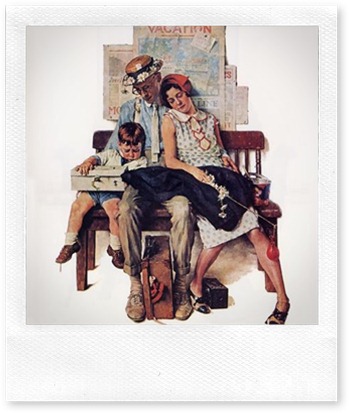 norman rockwell home from vacation