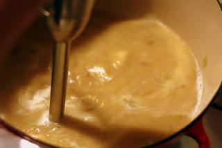 picture of soup being pureed