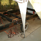 Here the two sections are ready to be welded.