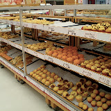 The local 'Super Ley' market is filled with baked goods, fresh meats and fish, and similar supplies we find in the US. Comparatively, fresh food costs were between 20-50% cheaper than in the US. A fresh baked muffin was approximately 0.33 cents US while the same muffin might be $1.25. A bagget of french bread was about 0.45 cents US and the comparable might have been around $2.00 in the US.
