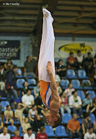 The picture (showing Jeroen Kaslander) on the 2009 Flower Cup program book. Copyright: Bo Tureby