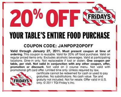 Tgi fridays coupons october 2019