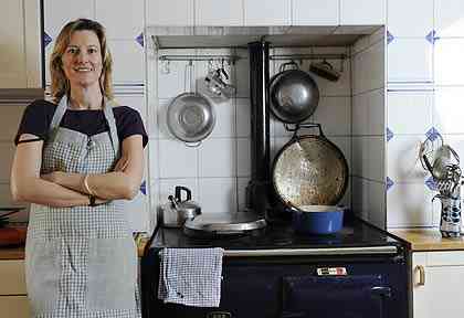 Julia Llewellyn Smith with her dear Aga