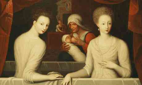 A 16th-century portrayal display a soppy helper breastfeeding