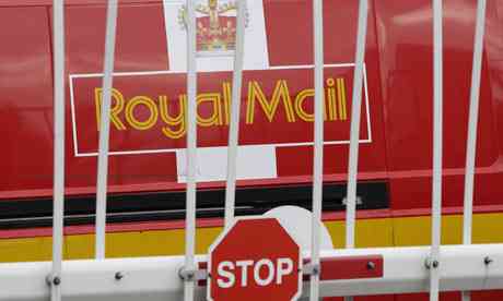 A parked Royal Mail van