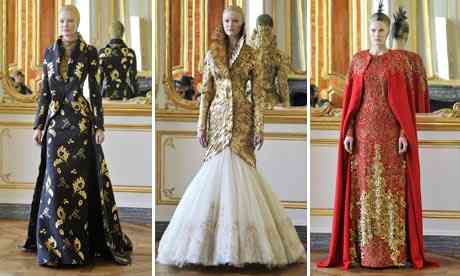 Alexander McQueen Autumn Winter 2010 collection, at Paris Fashion Week