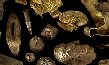 Anglo Saxon artifacts from the Staffordshire hoard